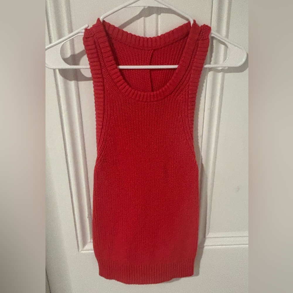 J. Crew Bright Red Knit Top